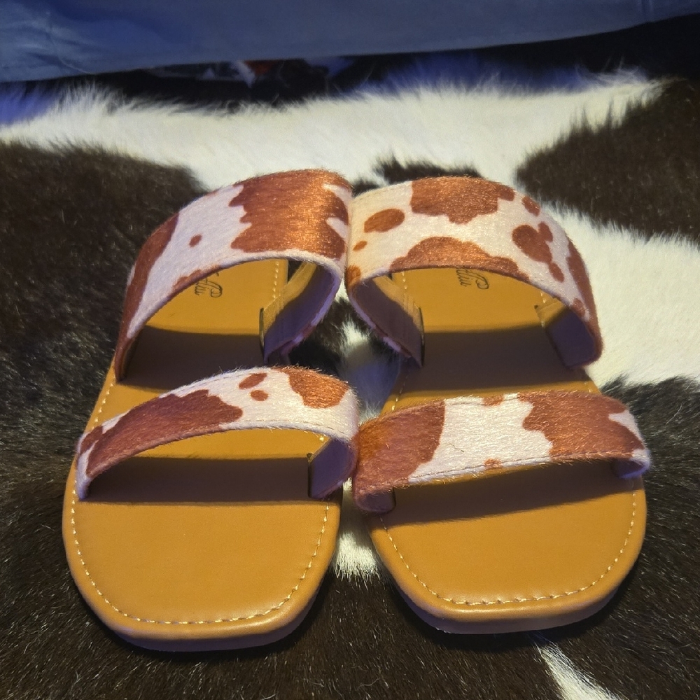 Kids Brown and White Sandals